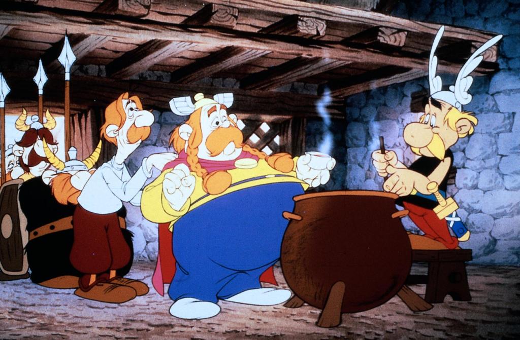 Кадры из Астерикс в Британии (1986)