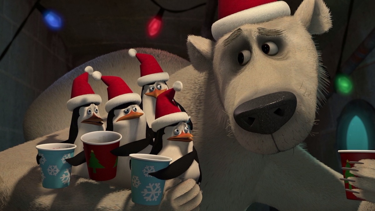 Кадры из Пингвины из Мадагаскара в рождественских приключениях (2005)