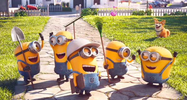 Кадры из Миньоны против газона (2016)