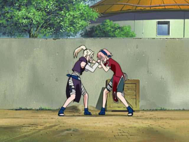 Кадры из Наруто: Наконец-таки! Соревнования дзёнинов против гэнинов! (2005)