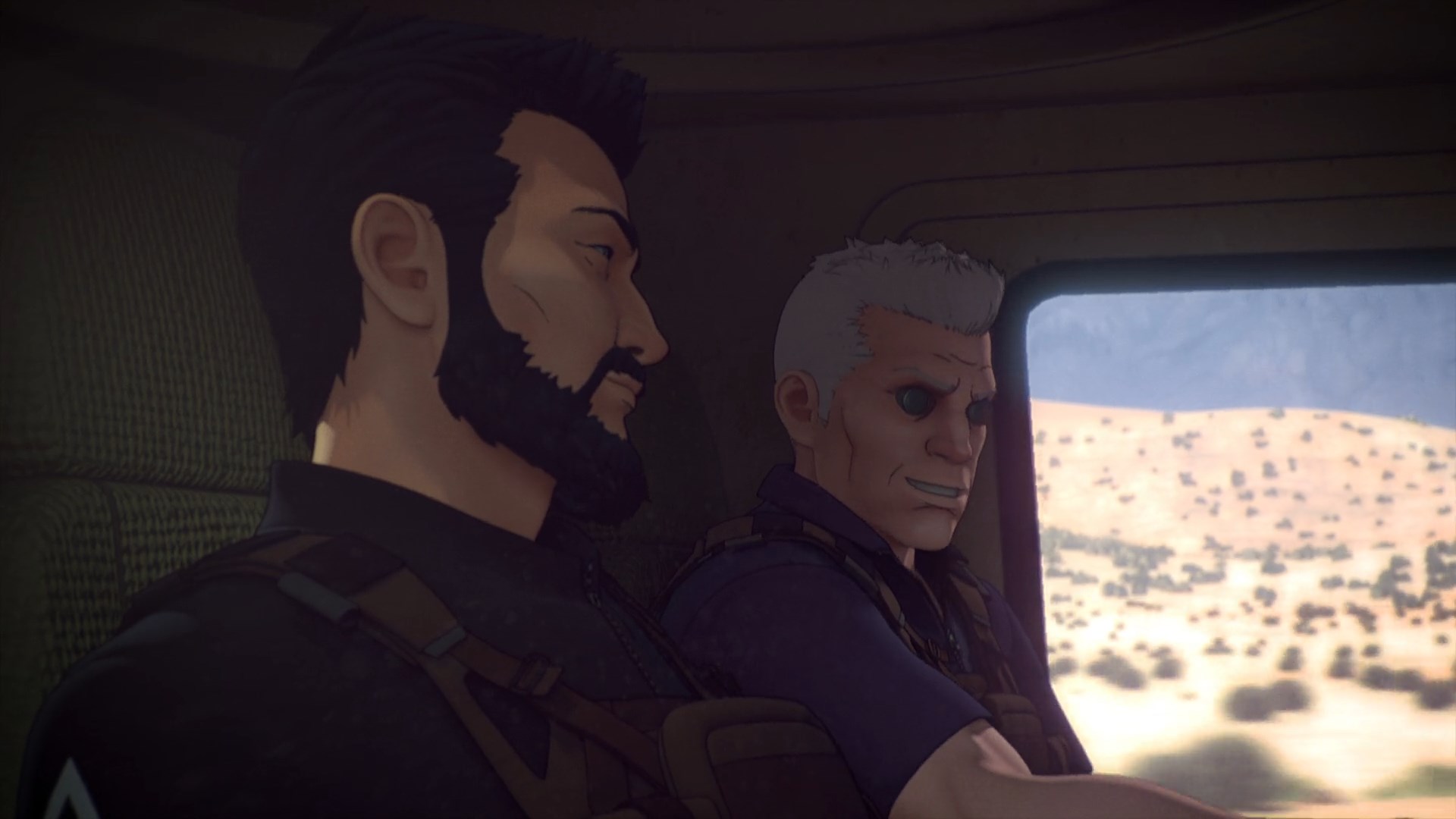 Кадры из Призрак в доспехах: SAC_2045. Устойчивая война (2021)