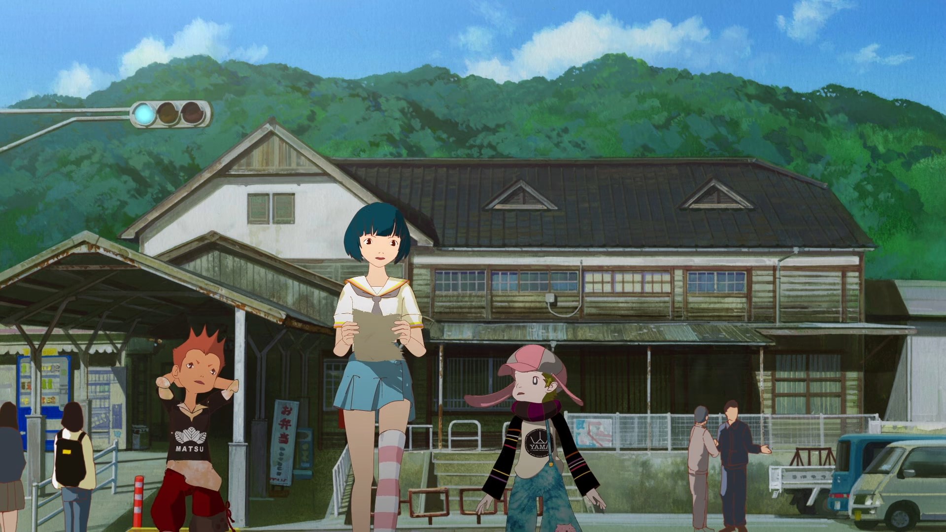 Кадры из Мацу, Ямма и Мобуру: Морские сокровища и остров с призраками (2014)