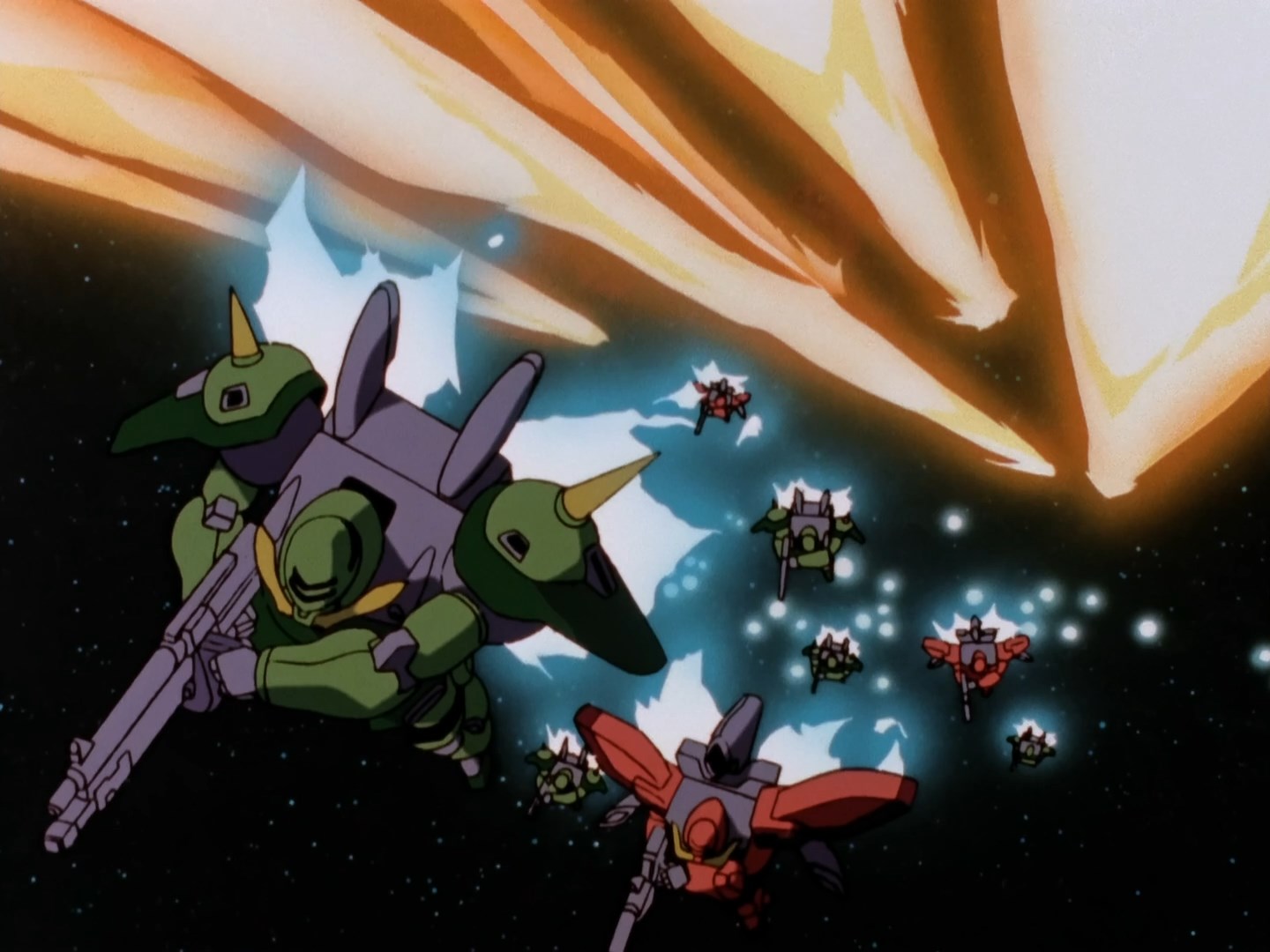 Кадры из Мобильный Гандам Икс (1996)