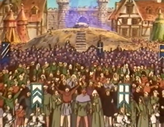 Кадры из Мангака Марина попадает в Камелот (1990)